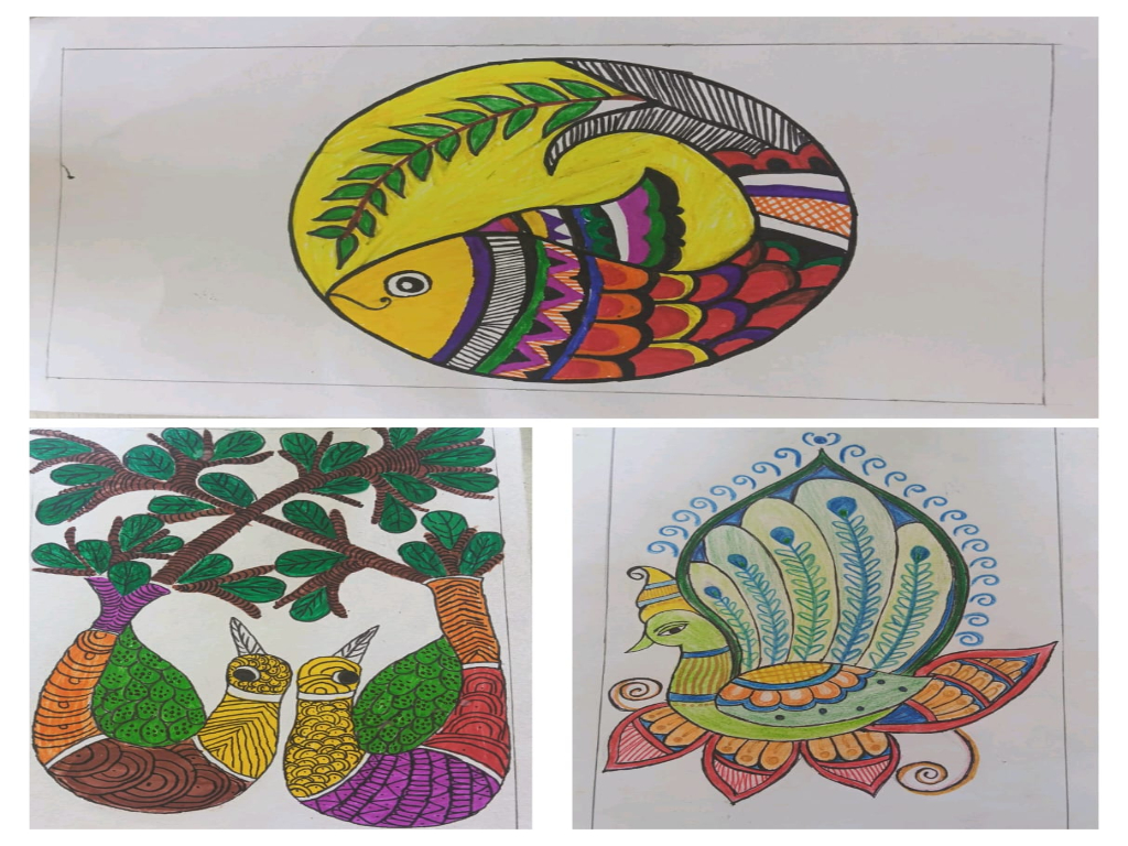 TRADITIONAL PAINTING MADE BY STUDENTS ON JANJATIYA GAURAV VARSH 2025 TRADITIONAL PAINTING MADE BY STUDENTS ON JANJATIYA GAURAV VARSH 2025