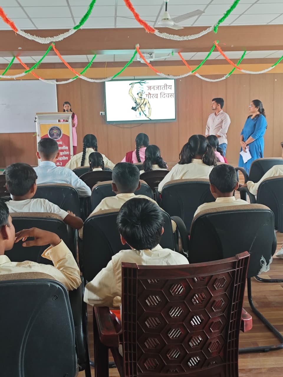 POEM ACTIVITY PERFORMED BY STUDENTS ON 3RD NOVEMBER 2025 UNDER JANJATIYA GAURAV VARSH