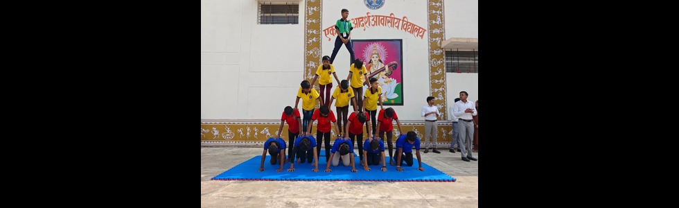 PYRAMID PERFORMANCE OF STUDENTS ON THE OCCASION OF 15 AUG 2025 PYRAMID PERFORMANCE OF STUDENTS ON THE OCCASION OF 15 AUG 2025